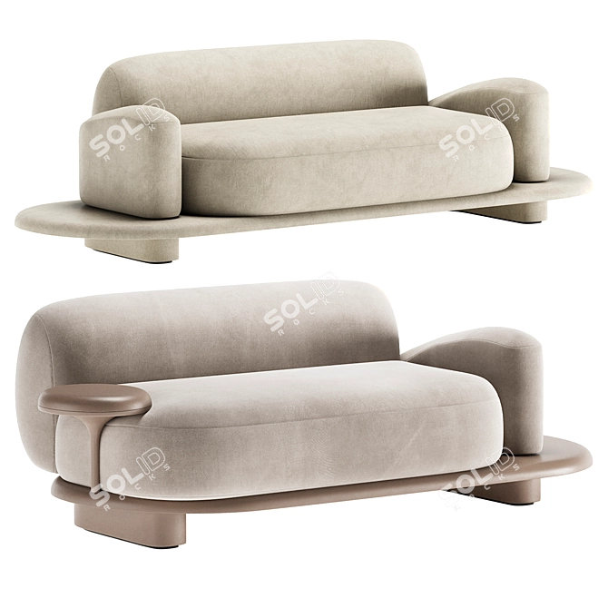 Modern Grumetto Sofa Design 3D model image 2