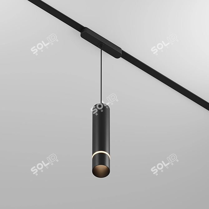 Magnetic Track LED Spotlight Series 3D model image 1