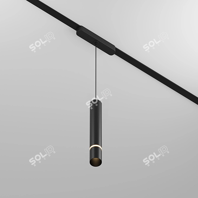 Magnetic Track LED Spotlight Series 3D model image 6