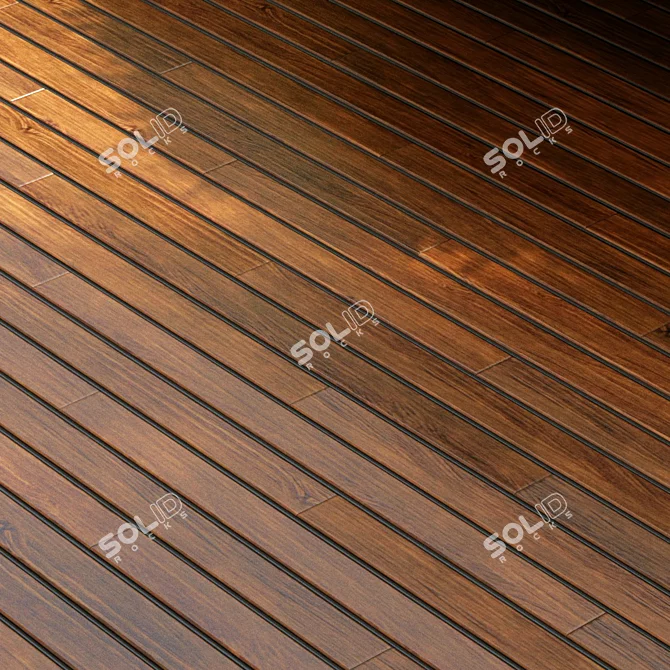  PBR Wood Parquet Texture Pack 3D model image 3