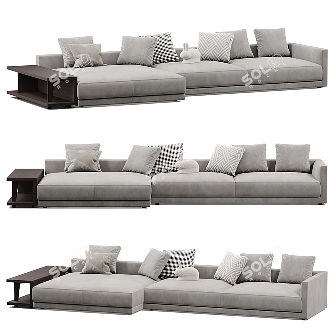 Poliform Bristol Sofa Modern Design 3D model image 1