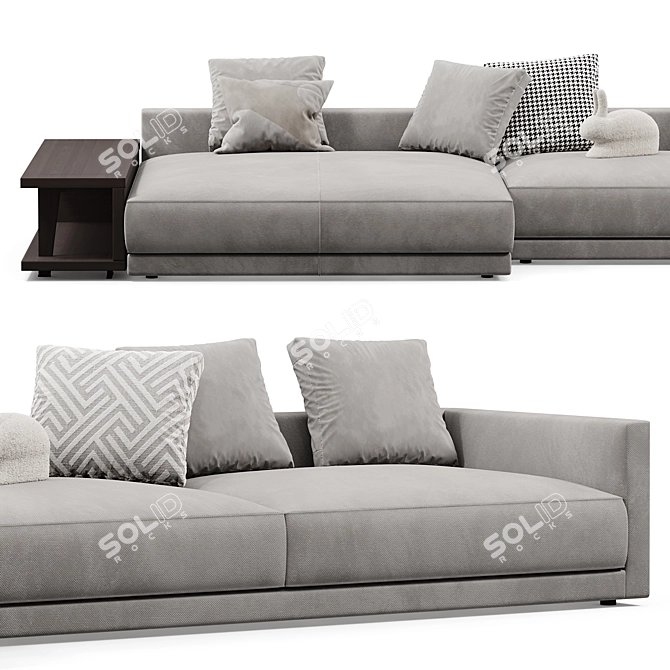 Poliform Bristol Sofa Modern Design 3D model image 2