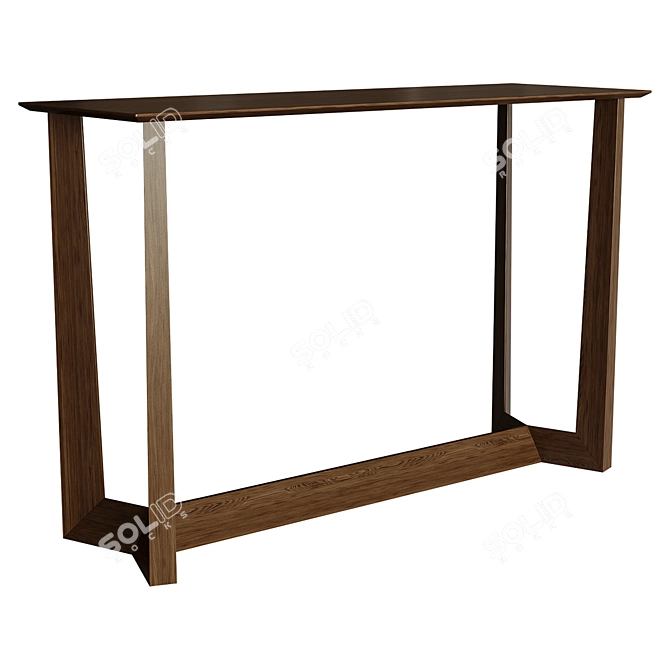 West Elm Stowe Entry Console 3D model image 3
