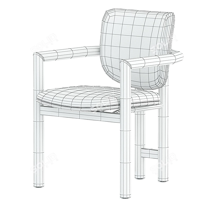 Modern Madeira Chair 2017 V-Ray 3D model image 3