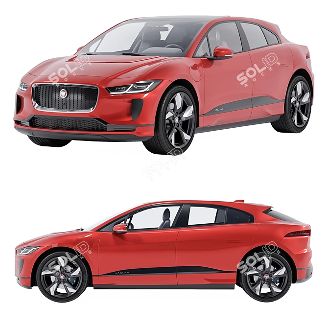 Jaguar I-PACE 3D Model Archive 3D model image 2