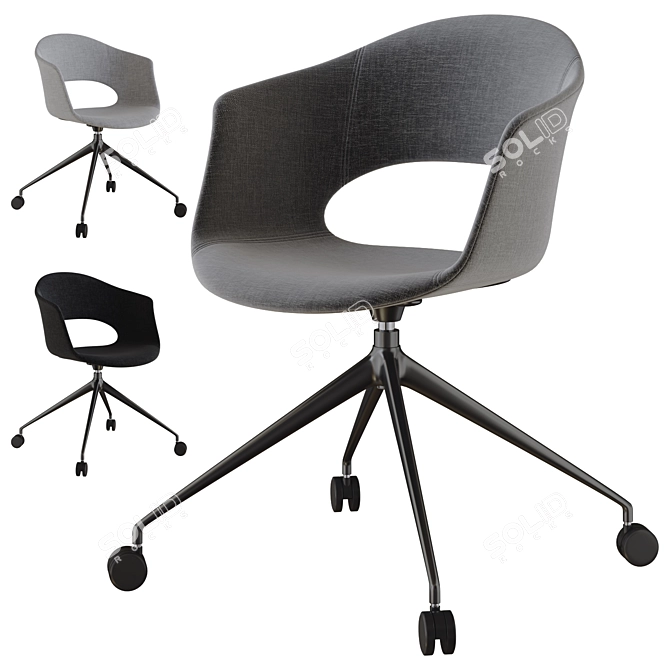 Lady B Pop Chair: Modern 3D Model 3D model image 1