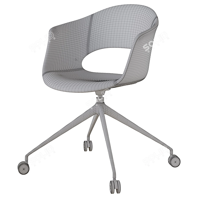 Lady B Pop Chair: Modern 3D Model 3D model image 4