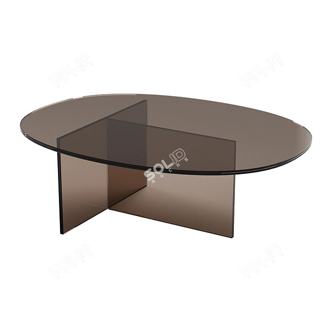 Glasitalia Liquefy Coffee Table 3D model image 4