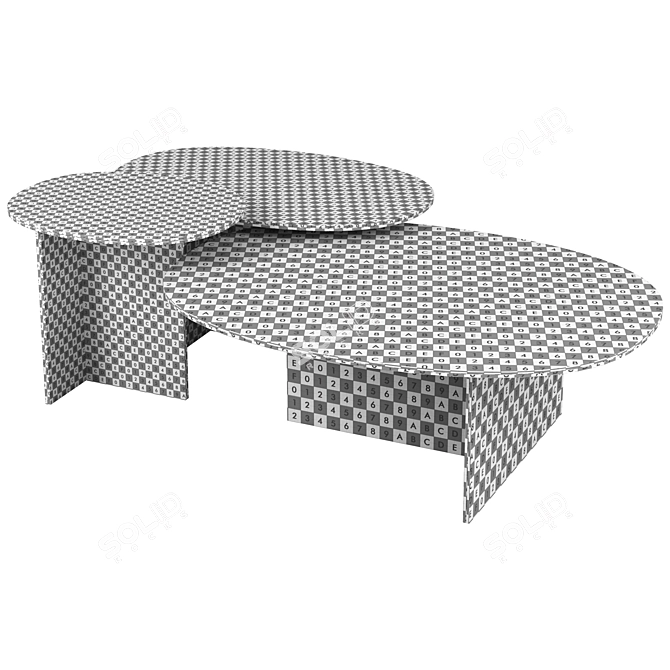 Glasitalia Liquefy Coffee Table 3D model image 5