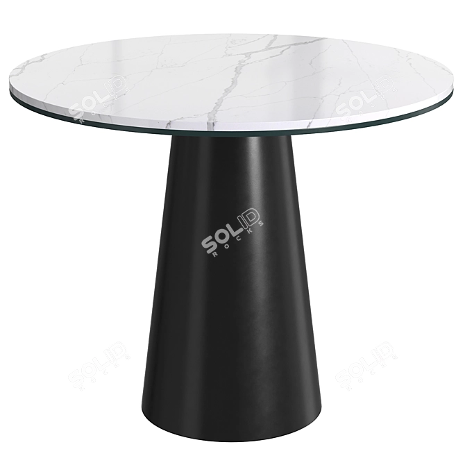 Modern Minimalist Decker Side Table 3D model image 1