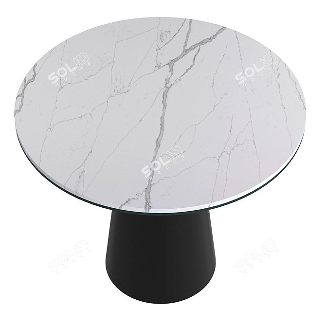 Modern Minimalist Decker Side Table 3D model image 2