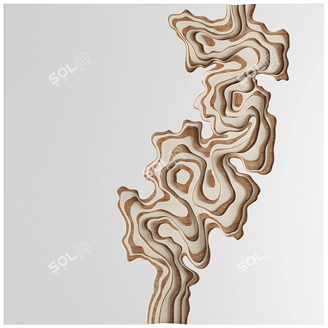 Decorative Wall Panel Decor 3D model image 1