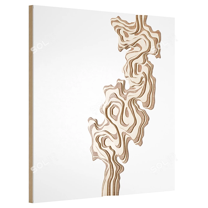 Decorative Wall Panel Decor 3D model image 2