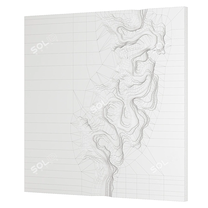 Decorative Wall Panel Decor 3D model image 4