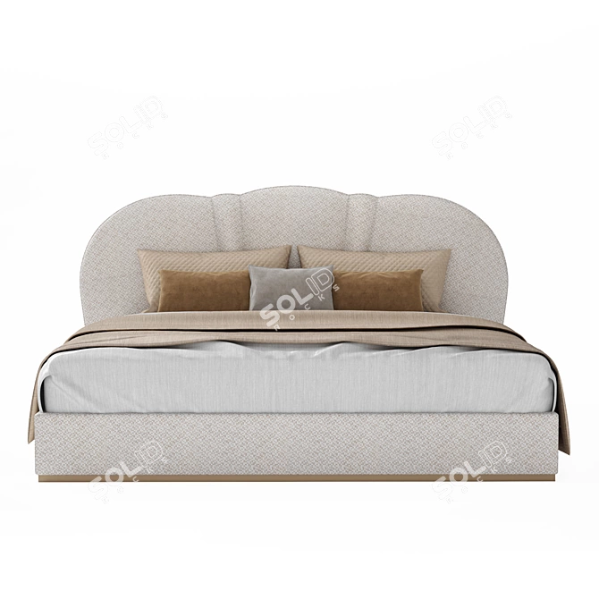 Elegant Samara Bed by Frato 3D model image 2