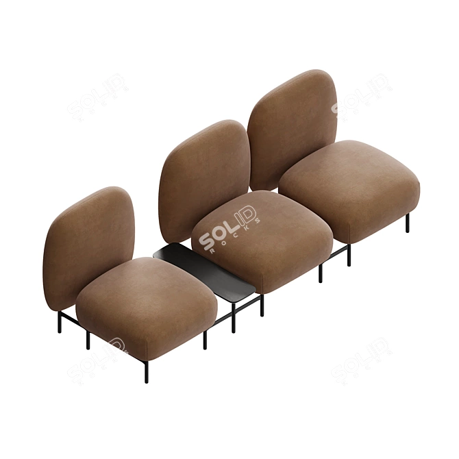 Modern Modular Lounge Sofa: AndTradition Isole 3D model image 2