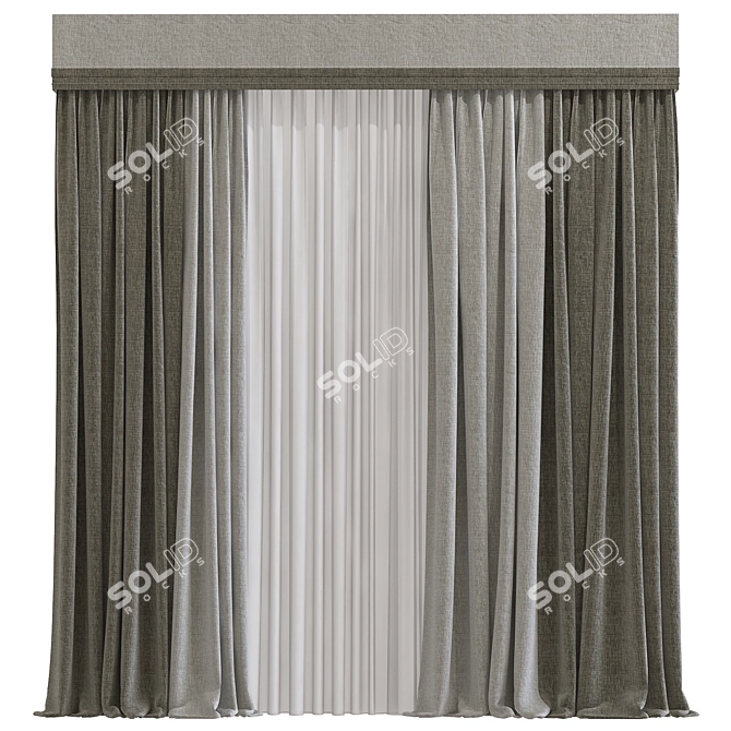 Retro-Fit Curtains Design Solution 3D model image 1