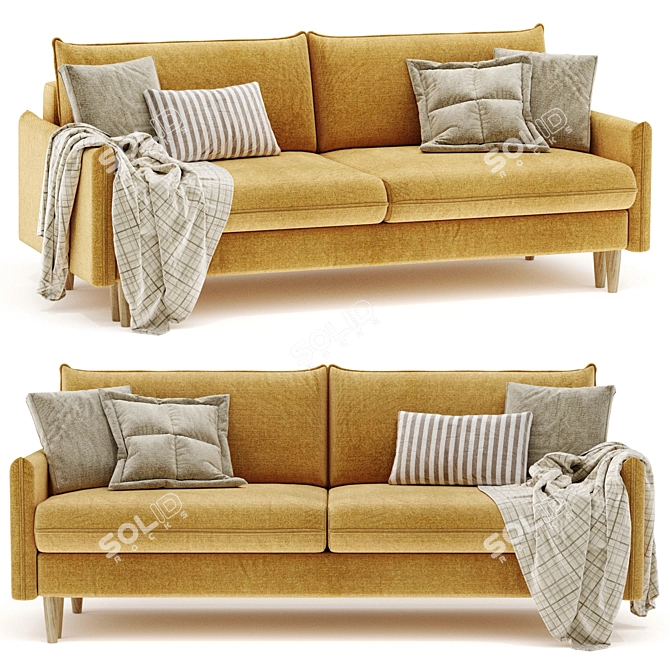 Slipson Sofa: Compact and Stylish 3D model image 4