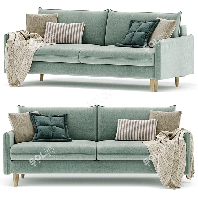 Slipson Sofa: Compact and Stylish 3D model image 6