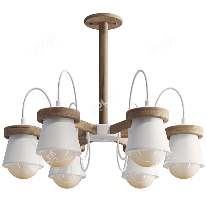 Natura B Chandelier Collection Set 3D model image 1