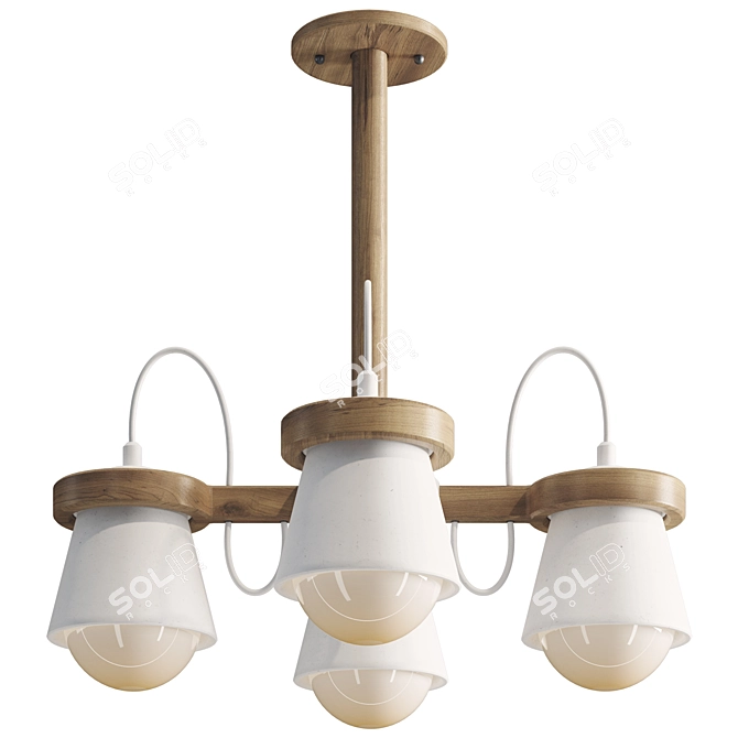 Natura B Chandelier Collection Set 3D model image 2