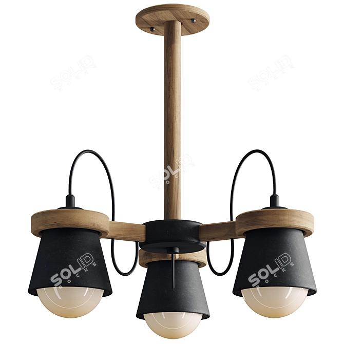 Natura B Chandelier Collection Set 3D model image 3