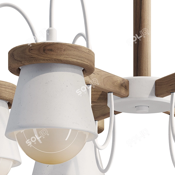 Natura B Chandelier Collection Set 3D model image 6