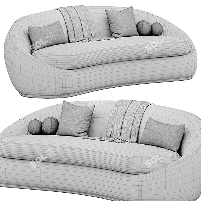  Monroe Sofa By Thayer Coggin | Диван 3D model image 5