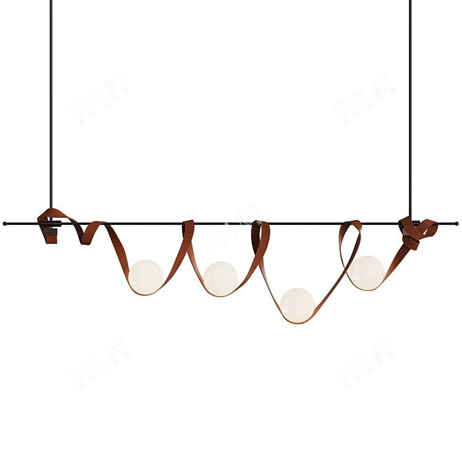Scandinavian Pendant Light Abbacus Piut 3D model image 2
