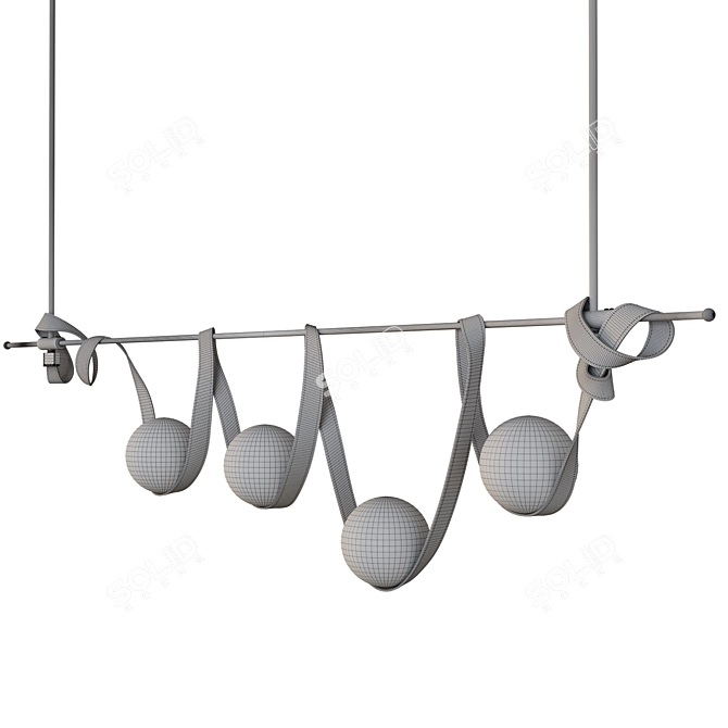 Scandinavian Pendant Light Abbacus Piut 3D model image 5