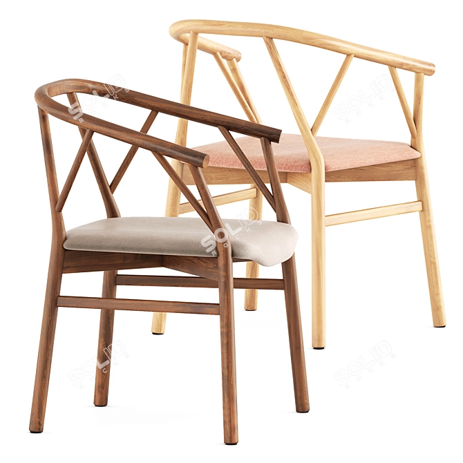 Modern Valerie Chairs by Miniform 3D model image 1