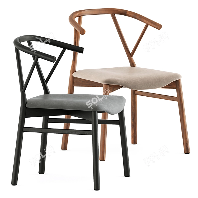 Miniforms Valerie Chair: Elegant Seating 3D model image 1