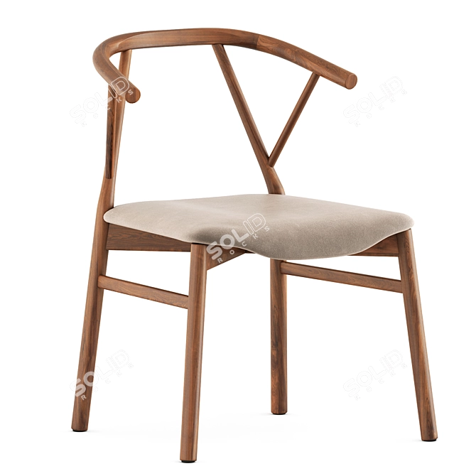 Miniforms Valerie Chair: Elegant Seating 3D model image 3