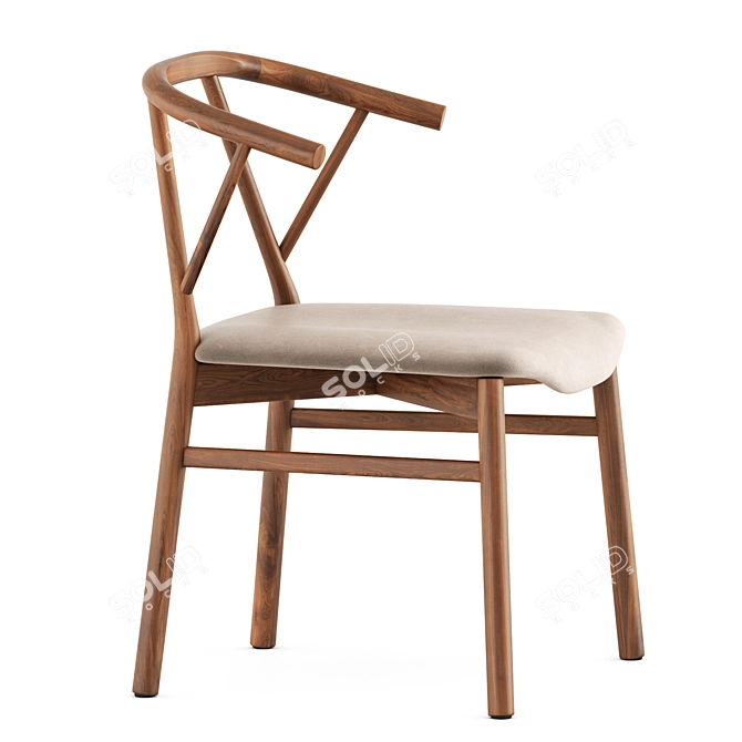 Miniforms Valerie Chair: Elegant Seating 3D model image 5