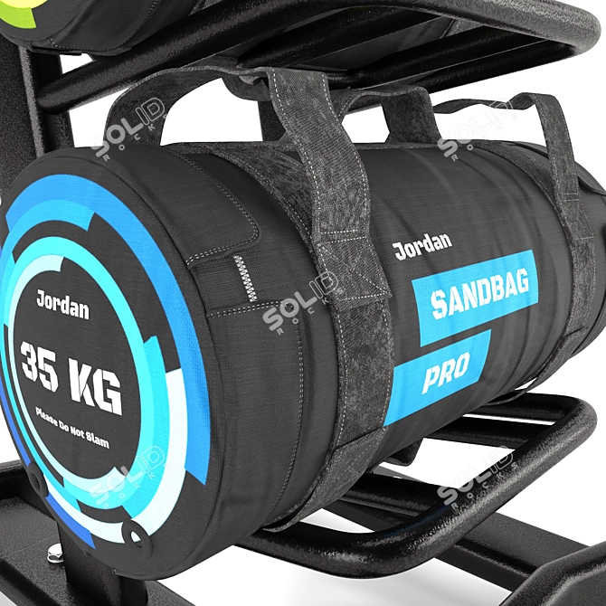 Jordan Sandbag Rack: Fitness Essential 3D model image 6