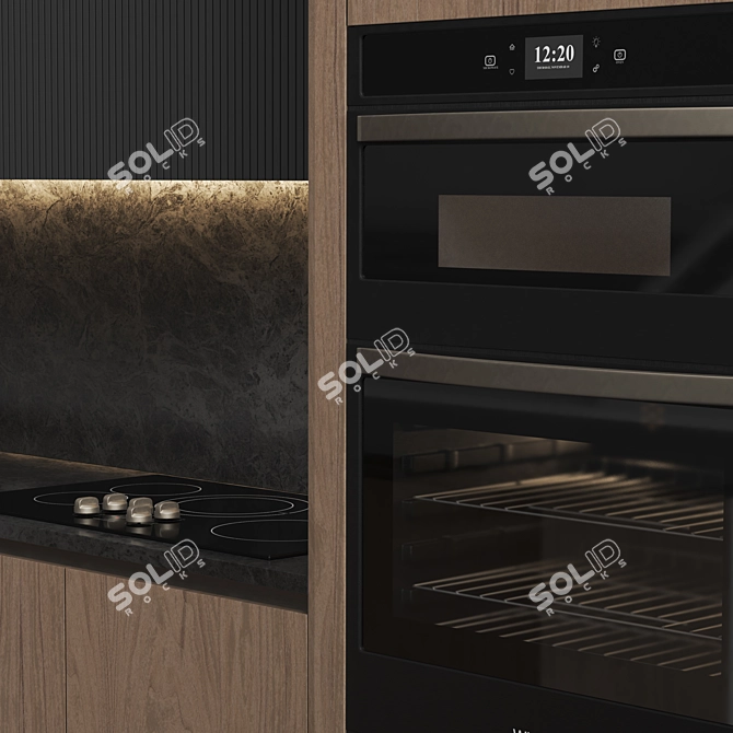 Modern Kitchen Set 01 Eco 3D model image 4