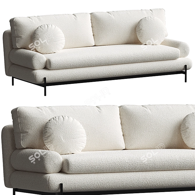  Livorno 2 Seater Sofa 3D model image 1