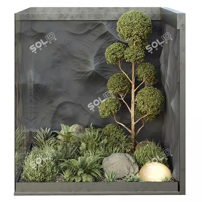 Premium Indoor HQ Plants Collection 3D model image 1