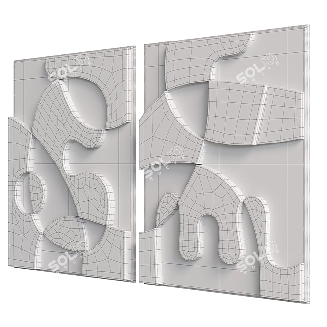 INDICA Relief Art Set 3D model image 4