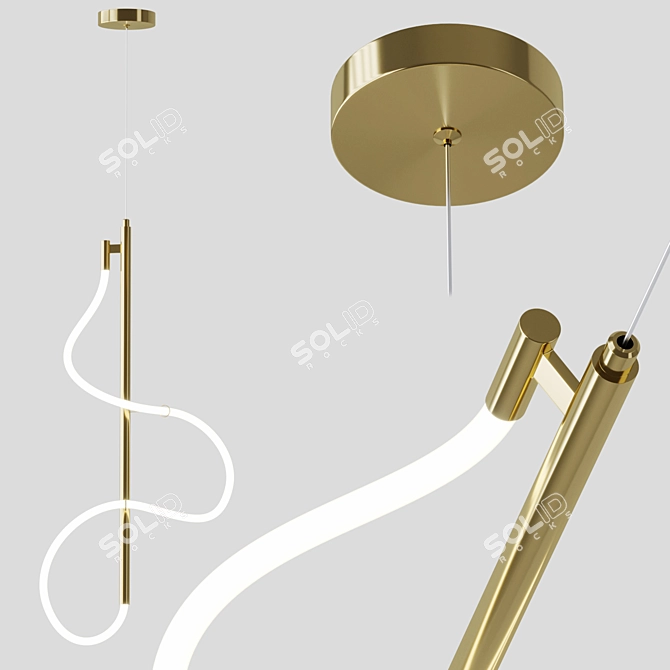 Modern Design Glorify One Light 3D model image 3