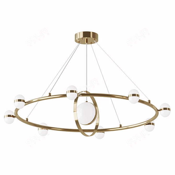 Contemporary Design Lamp Fixture 3D model image 1
