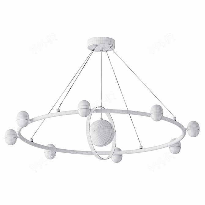 Contemporary Design Lamp Fixture 3D model image 4
