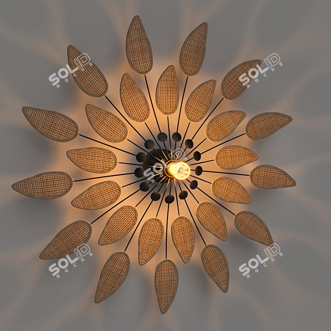 Modern Corona Render Pendant Light 3D model image 4