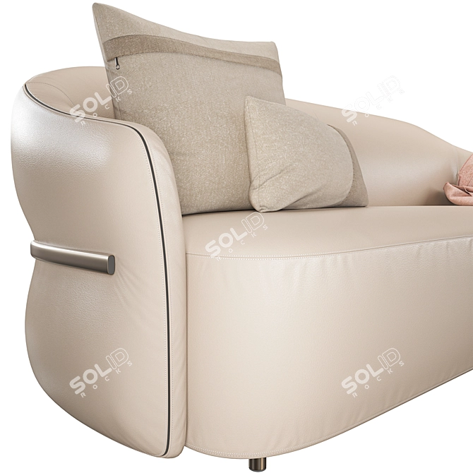 Butterfly Design 3-Seater Sofa 3D model image 5