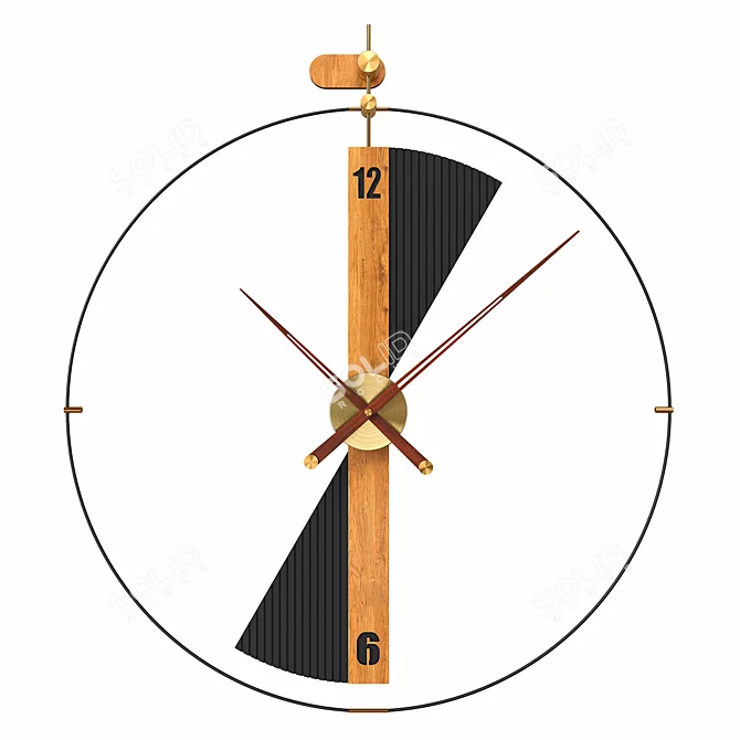 800mm Clock 3D model image 1