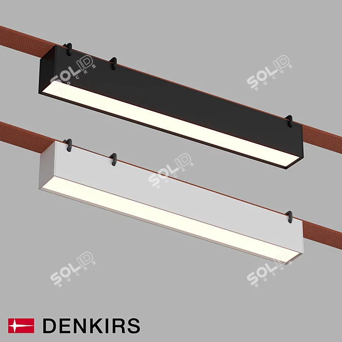Belty Linear LED Track Light 3D model image 1
