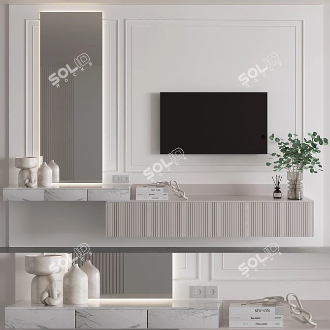 Modern Bedroom Furniture Set 05 3D model image 1