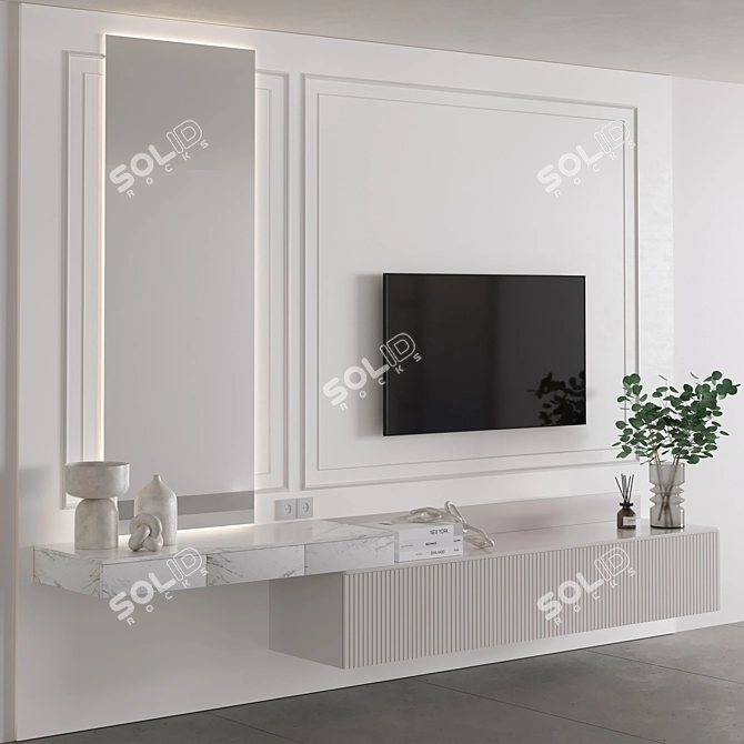 Modern Bedroom Furniture Set 05 3D model image 2
