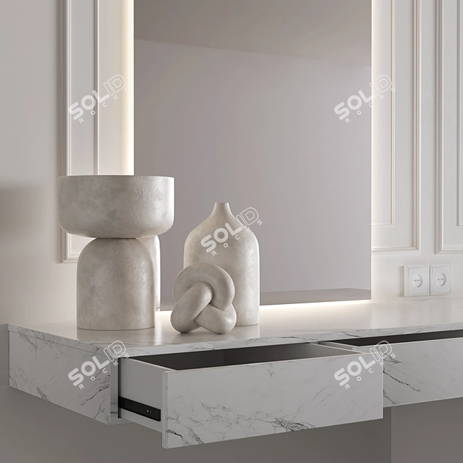 Modern Bedroom Furniture Set 05 3D model image 4