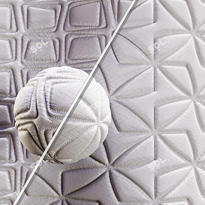 Fabric Mattress Texture Set Vol.12 3D model image 1